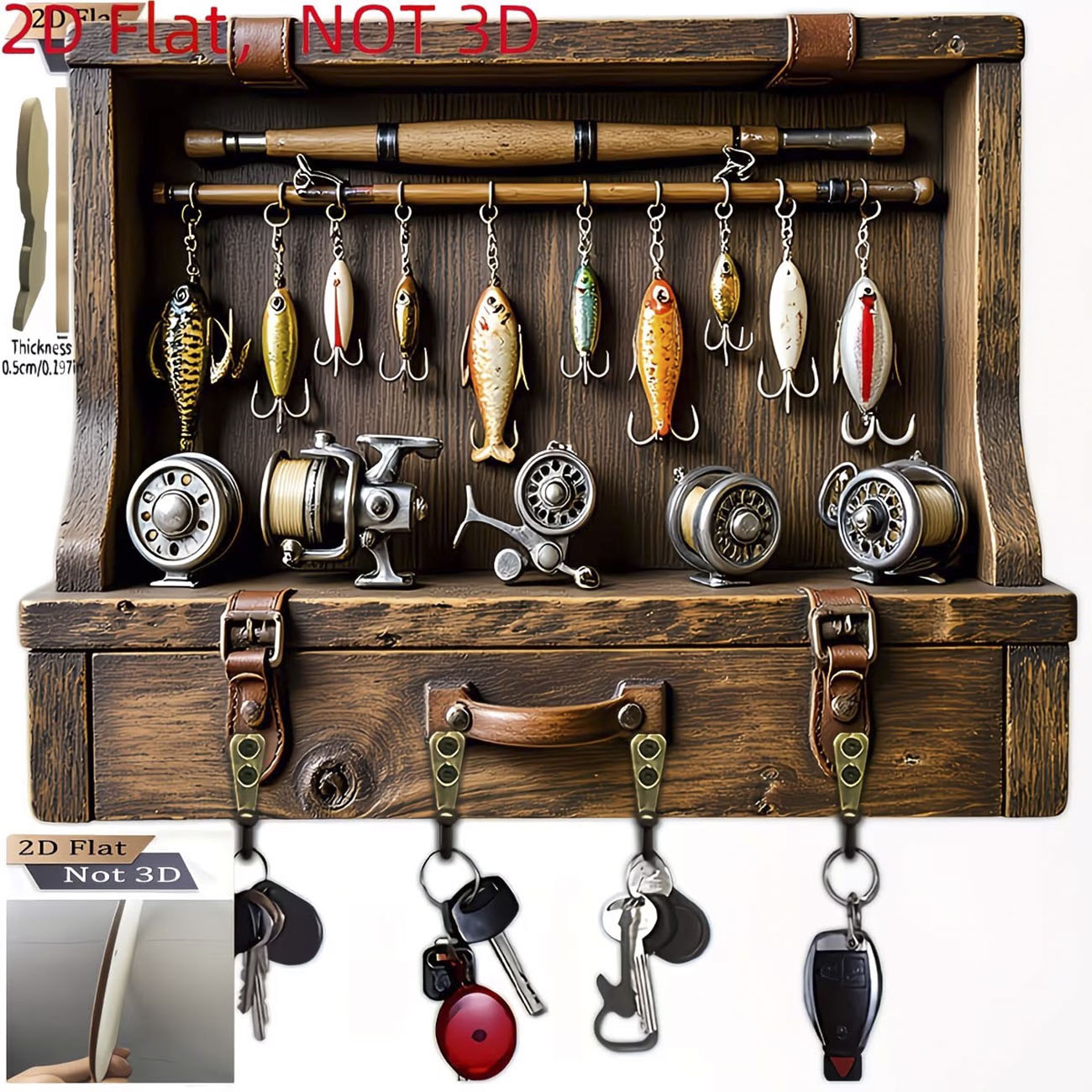 Porte-clés vintage en forme de - Fly Reel avis et prix